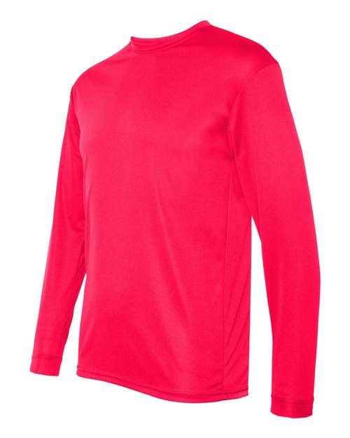 C2 Sport 5104 Unisex Performance Long Sleeve T-Shirt - Hot Coral - side