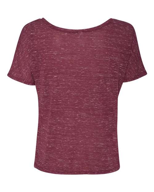 BELLA + CANVAS 8816 Women’s Slouchy Tee - Maroon Marble - back