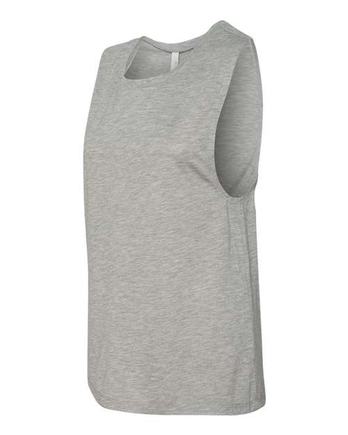 BELLA + CANVAS 8803 Women's Flowy Scoop Muscle Tank - Athletic Heather - side