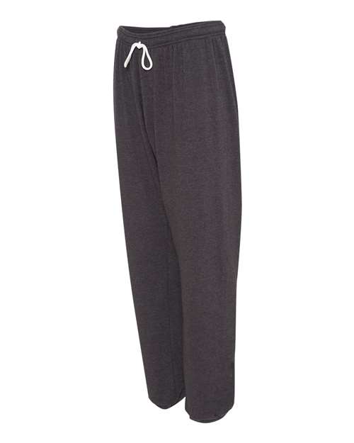 BELLA + CANVAS 3737 Unisex Sponge Fleece Long Scrunch Pants - Dark Grey Heather - side