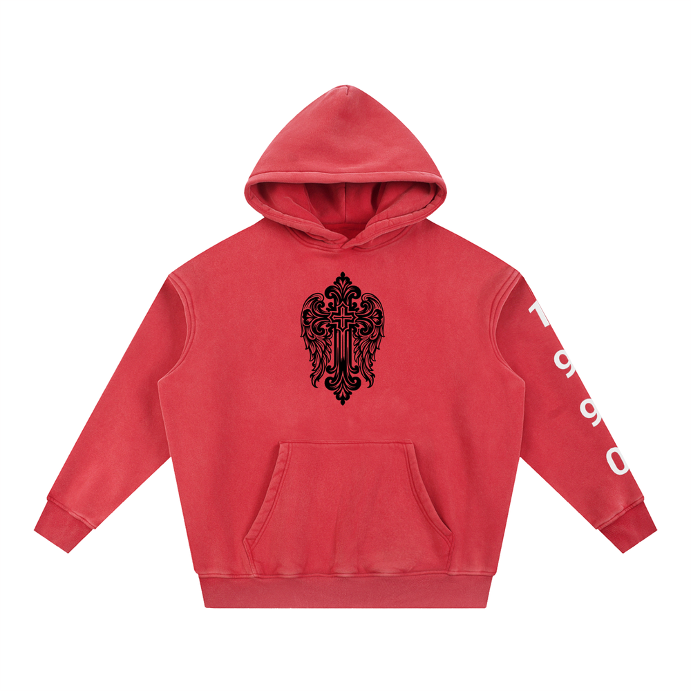 ROYALTY WAS BORN EDITION  Snow Wash Fleece Oversize Hoodie