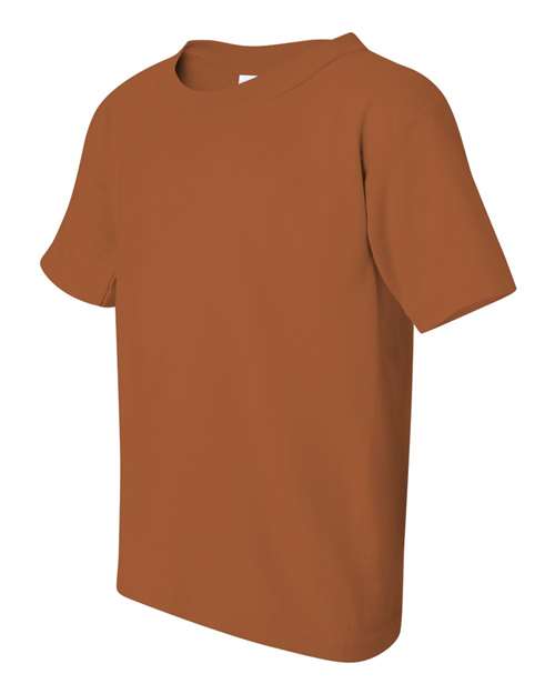 Gildan 5000B Youth Heavy Cotton™ T-Shirt - Texas Orange - side