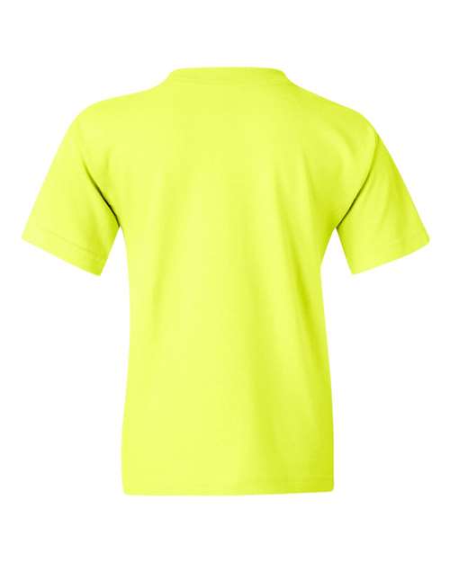 Gildan 5000B Youth Heavy Cotton™ T-Shirt - Safety Green - back