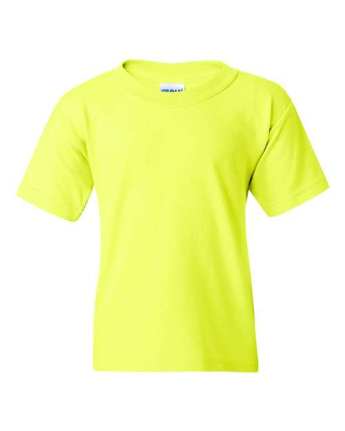 Gildan 5000B Youth Heavy Cotton™ T-Shirt - Safety Green - front