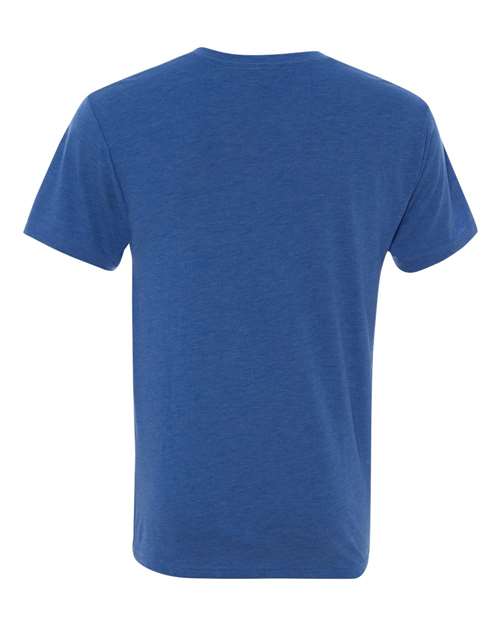 Next Level 6040 Men's Triblend V-Neck Tee - Vintage Royal - back