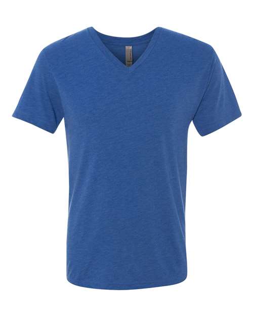 Next Level 6040 Men's Triblend V-Neck Tee - Vintage Royal - front