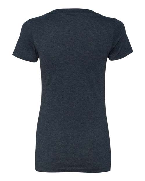 Next Level 6640 Women’s CVC Deep V-Neck Tee - Midnight Navy - back