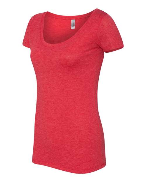 Next Level 6730 Women’s Triblend Scoop Neck Tee - Vintage Red - side