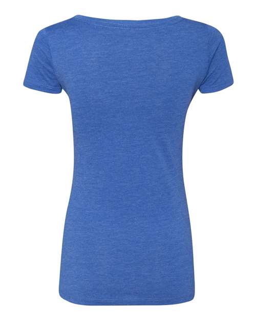 Next Level 6730 Women’s Triblend Scoop Neck Tee - Vintage Royal - back