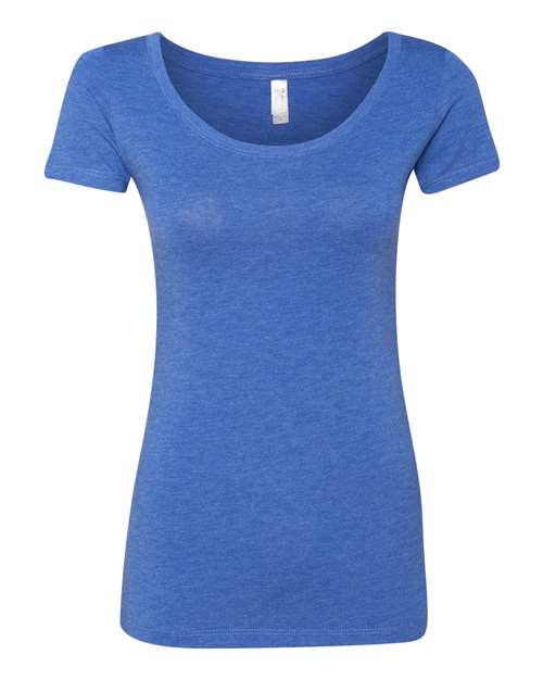 Next Level 6730 Women’s Triblend Scoop Neck Tee - Vintage Royal - front