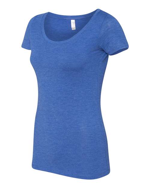 Next Level 6730 Women’s Triblend Scoop Neck Tee - Vintage Royal - side