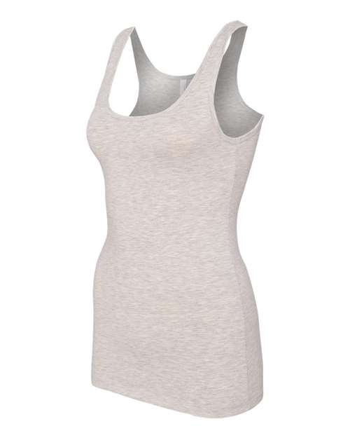 Next Level 3533 Women’s Spandex Jersey Tank - Light Heather Grey - side