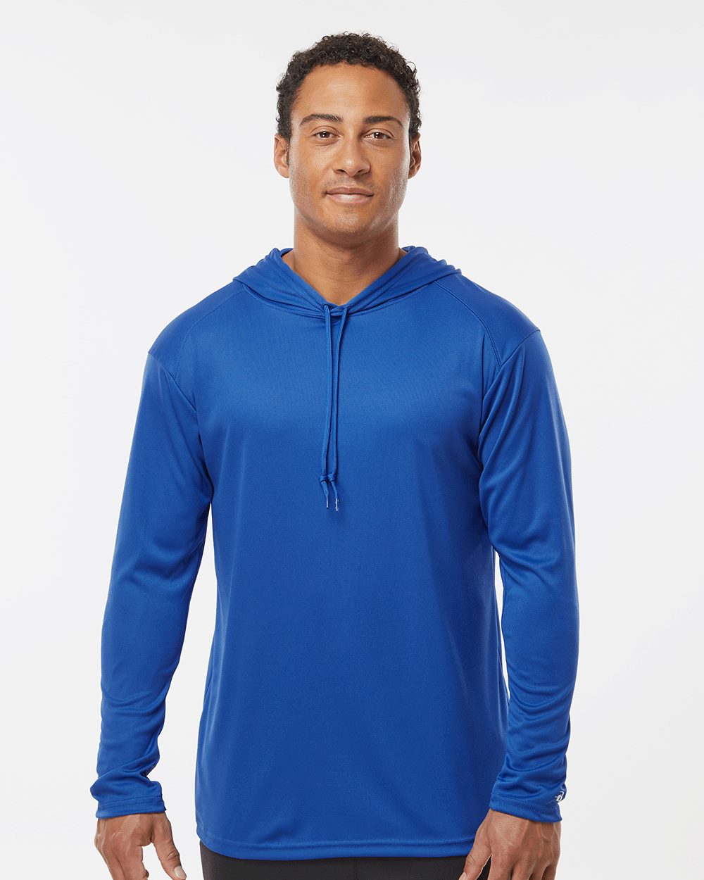 Badger 4105 Unisex B-Core Hooded Long Sleeve T-Shirt - style