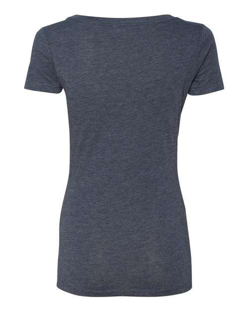 Next Level 6730 Women’s Triblend Scoop Neck Tee - Vintage Navy - back