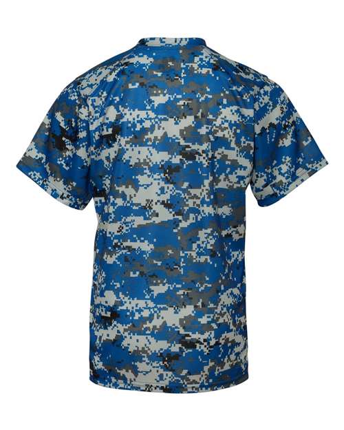 Badger 2180 Youth Digital Camo T-Shirt - Royal Digital - back