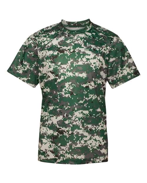 Badger 2180 Youth Digital Camo T-Shirt - Forest Digital - front