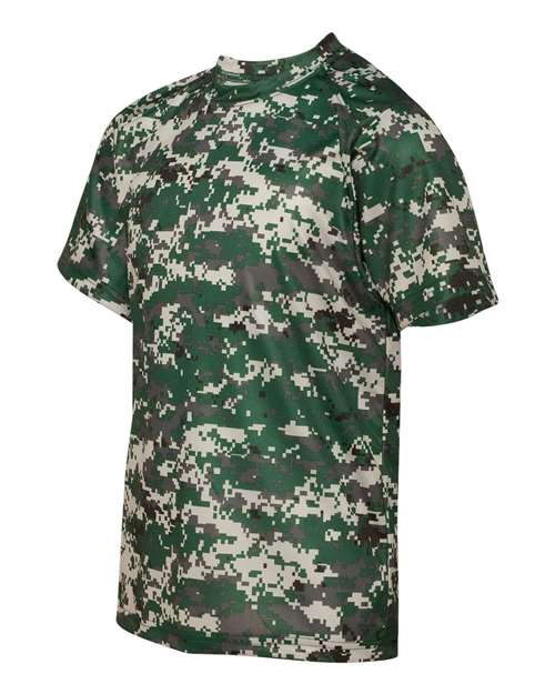 Badger 2180 Youth Digital Camo T-Shirt - Forest Digital - side