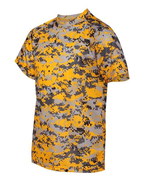 Badger 2180 Youth Digital Camo T-Shirt - Gold Digital - side