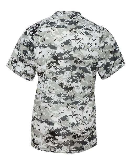 Badger 2180 Youth Digital Camo T-Shirt - White Digital - back