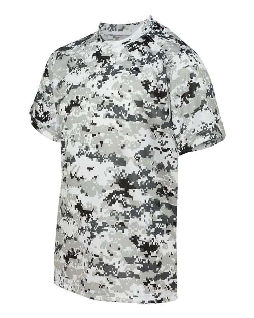 Badger 2180 Youth Digital Camo T-Shirt - White Digital - side