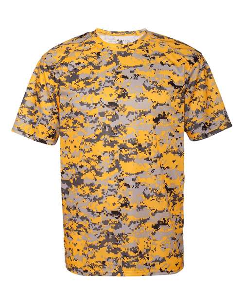 Badger 4180 Men's Digital Camo T-Shirt - Gold Digital - front