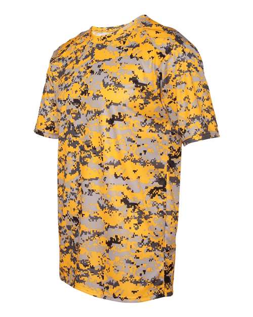 Badger 4180 Men's Digital Camo T-Shirt - Gold Digital - side
