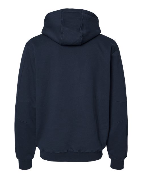 DRI DUCK 7033 Men's Crossfire Heavyweight Power Fleece Hooded Jacket with Thermal Lining - Navy - back