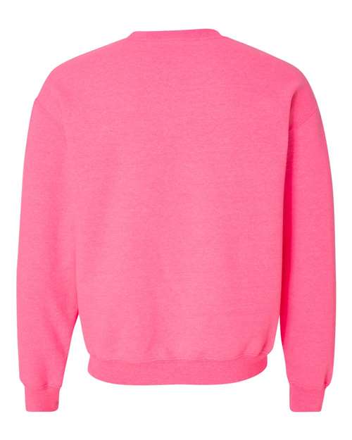 Gildan 18000 Unisex Heavy Blend™ Crewneck Sweatshirt - Safety Pink - back