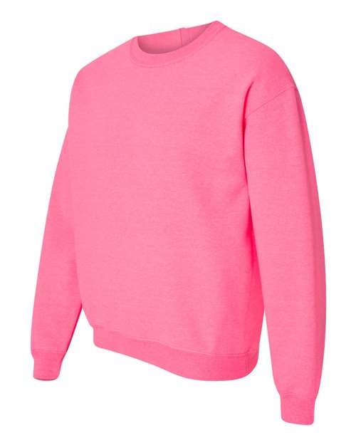 Gildan 18000 Unisex Heavy Blend™ Crewneck Sweatshirt - Safety Pink - side