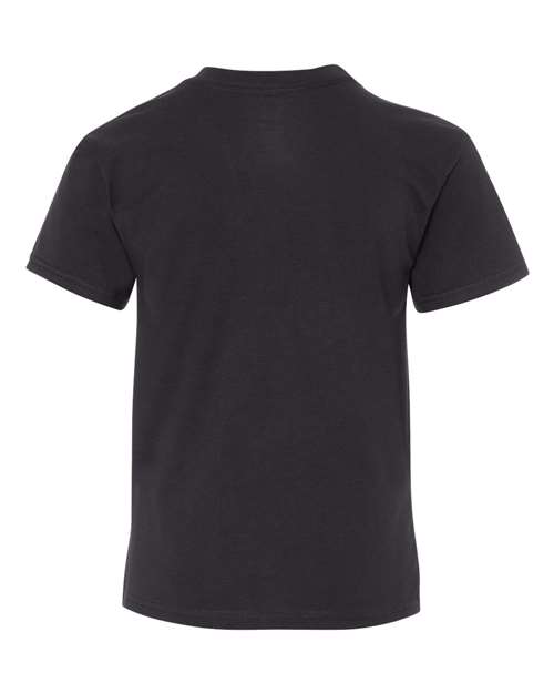 Hanes 498Y Youth Perfect-T T-Shirt - Black - back
