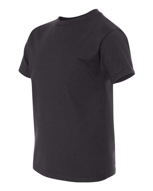 Hanes 498Y Youth Perfect-T T-Shirt - Black - side