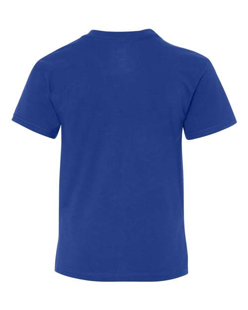 Hanes 498Y Youth Perfect-T T-Shirt - Deep Royal - back