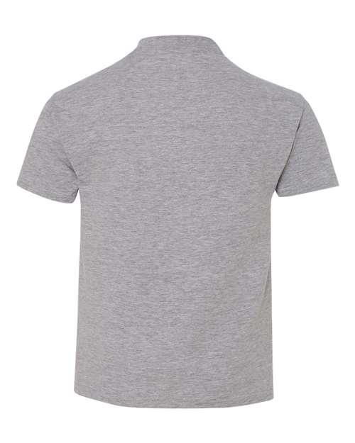 Hanes 498Y Youth Perfect-T T-Shirt - Light Steel - back