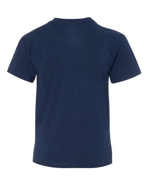 Hanes 498Y Youth Perfect-T T-Shirt - Navy - back