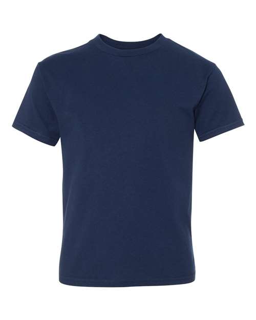 Hanes 498Y Youth Perfect-T T-Shirt - Navy - front