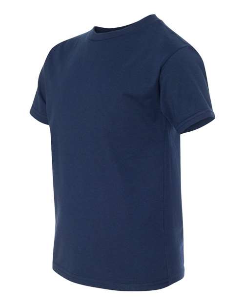 Hanes 498Y Youth Perfect-T T-Shirt - Navy - side