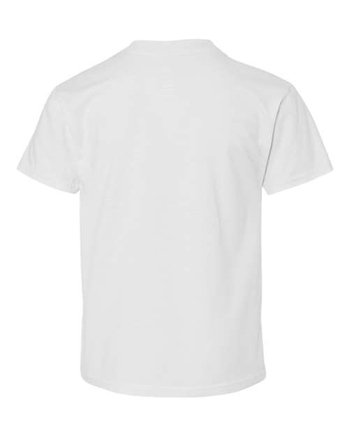 Hanes 498Y Youth Perfect-T T-Shirt - White - back