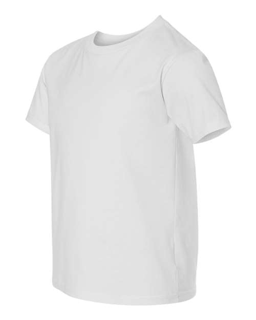 Hanes 498Y Youth Perfect-T T-Shirt - White - side