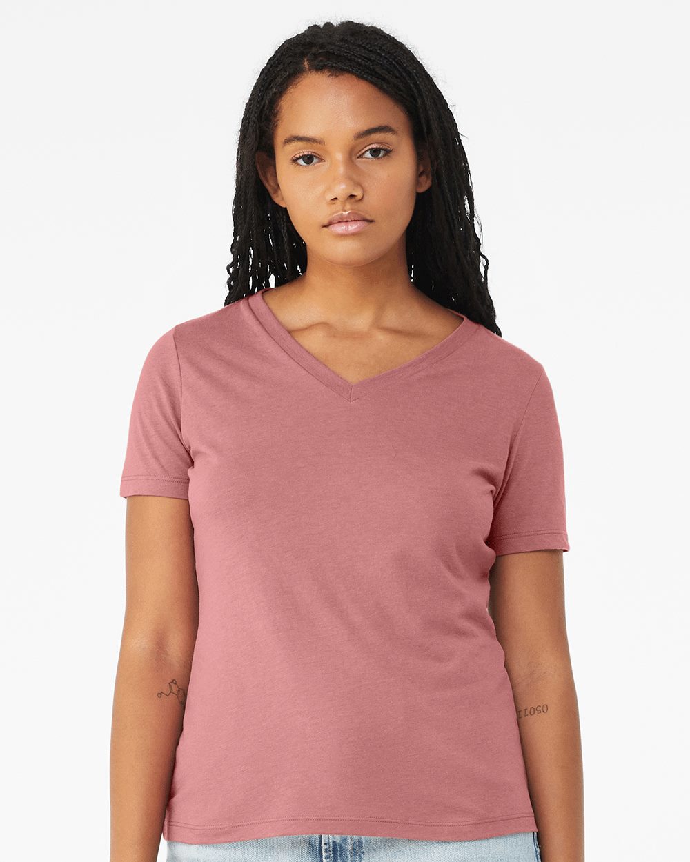 BELLA + CANVAS 6415 Women's Relaxed Triblend V-Neck Tee - style