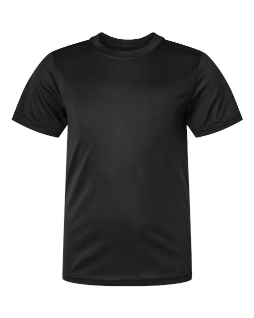 Augusta Sportswear 791 Youth Nexgen Performance T-Shirt - Black - front