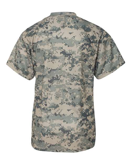 Badger 2180 Youth Digital Camo T-Shirt - Sand Digital - back