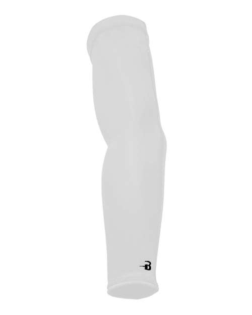 Badger 0200 Unisex Arm Sleeve - White - front