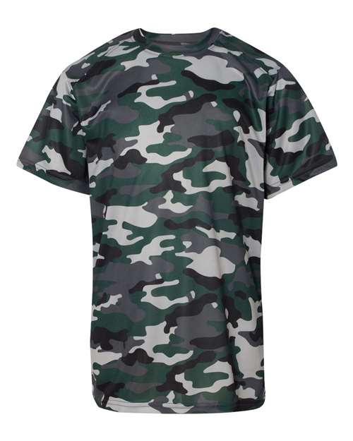 Badger 2181 Youth Camo T-Shirt - Forest - front