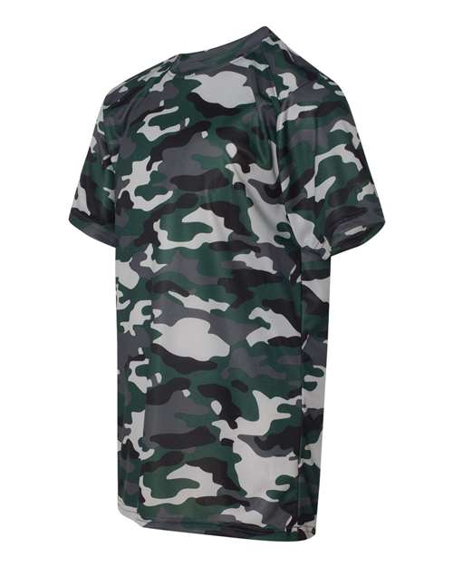 Badger 2181 Youth Camo T-Shirt - Forest - side