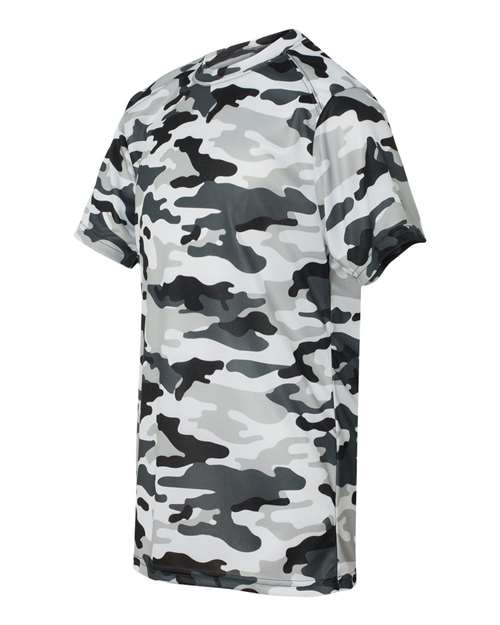 Badger 2181 Youth Camo T-Shirt - White - side