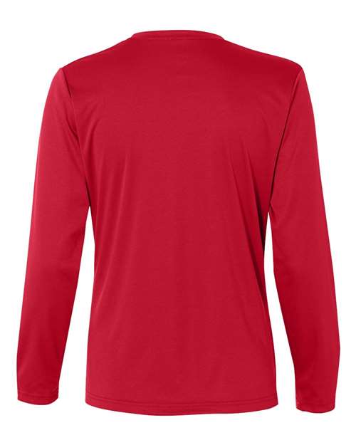 C2 Sport 5204 Youth Performance Long Sleeve T-Shirt - Red - back