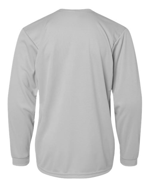 C2 Sport 5204 Youth Performance Long Sleeve T-Shirt - Silver - back