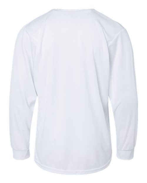 C2 Sport 5204 Youth Performance Long Sleeve T-Shirt - White - back