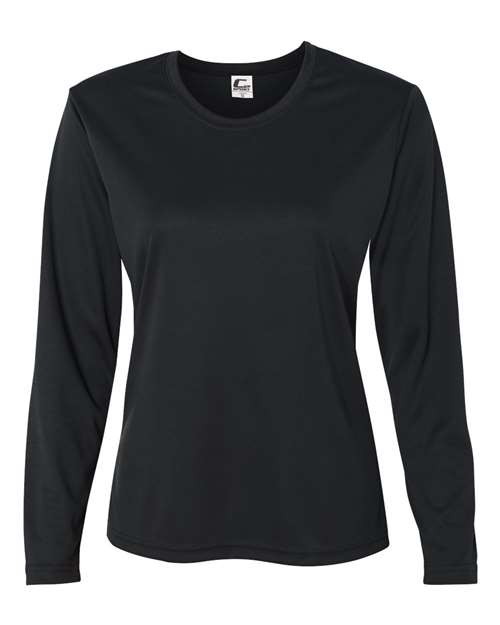 C2 Sport 5604 Women's Performance Long Sleeve T-Shirt - Black - front