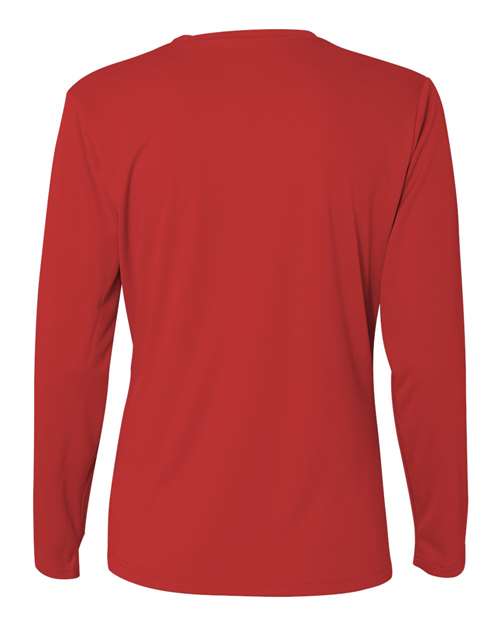 C2 Sport 5604 Women's Performance Long Sleeve T-Shirt - Red - back